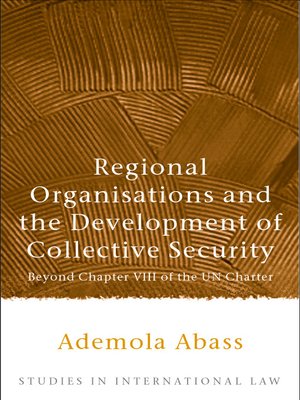 cover image of Regional Organisations and the Development of Collective Security